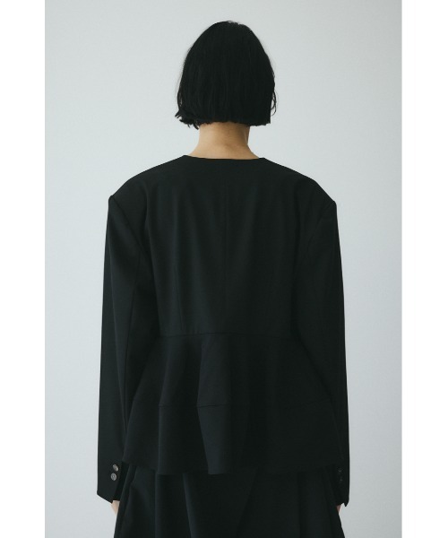 HeRIN.CYE(ヘリンドットサイ)の「CLO Peplum hem jacket クロペプラムヘムジャケット(その他アウター・レディース・ブラック・FREE)」の6枚目の写真