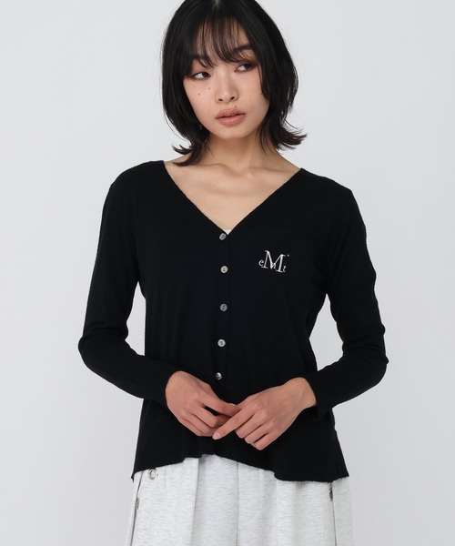 MUCENT(ムセント)の「MUCENT/REITZVネックカーディガン(カーディガン/ボレロ・レディース・ライトブルー/ライトベージュ/ブラック/グレー・FREE)」の7枚目の写真