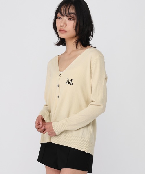 MUCENT(ムセント)の「MUCENT/REITZVネックカーディガン(カーディガン/ボレロ・レディース・ライトブルー/ライトベージュ/ブラック/グレー・FREE)」の14枚目の写真