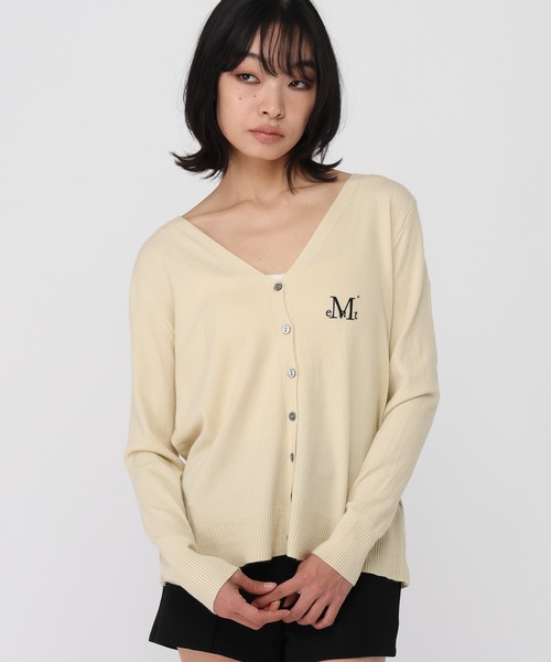 MUCENT(ムセント)の「MUCENT/REITZVネックカーディガン(カーディガン/ボレロ・レディース・ライトブルー/ライトベージュ/ブラック/グレー・FREE)」の13枚目の写真