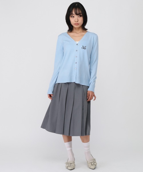 MUCENT(ムセント)の「MUCENT/REITZVネックカーディガン(カーディガン/ボレロ・レディース・ライトブルー/ライトベージュ/ブラック/グレー・FREE)」の15枚目の写真