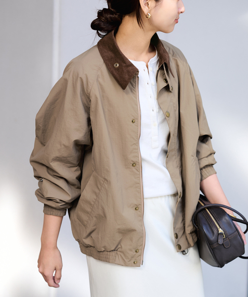 FRAMeWORK(フレームワーク)の「BARBOUR/バブアー 別注TRANSPORT ブルゾン(その他アウター・レディース・ベージュ/モカ・FREE)」の1枚目の写真