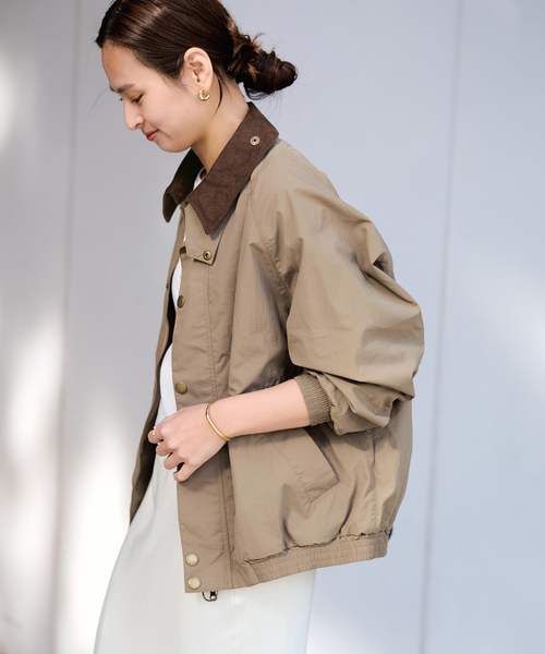 FRAMeWORK(フレームワーク)の「BARBOUR/バブアー 別注TRANSPORT ブルゾン(その他アウター・レディース・ベージュ/モカ・FREE)」の14枚目の写真