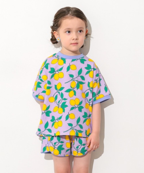 Ocean&Ground（オーシャン&グラウンド）の「Keiki POP Tｼｬﾂ（Tシャツ/カットソー・キッズ・アニマル/ドット/ライトパープル・90/80/110/100/140/130/120）」の2枚目の写真