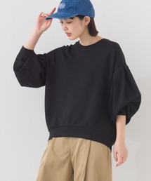 OMNES | ソフトポンチ袖タック長袖トップス UVカット花粉リリース付(Tシャツ/カットソー)