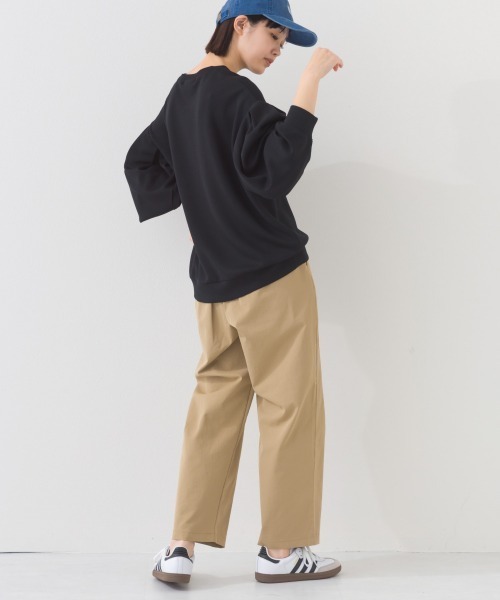 OMNES（オムネス）の「ソフトポンチ袖タック長袖トップス UVカット花粉リリース付（Tシャツ/カットソー・レディース・ブラック/ライトピンク/ベージュ/ライトグレー・FREE）」の9枚目の写真