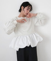 LIAN | バルーンペプラムスウェット(スウェット)