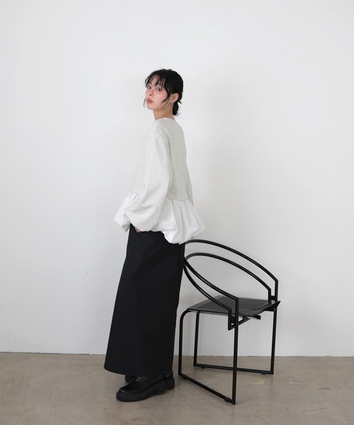 LIAN（リアン）の「バルーンペプラムスウェット（スウェット・レディース・ブラック/グレー/ホワイト系その他・FREE）」の7枚目の写真