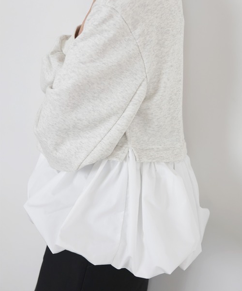 LIAN（リアン）の「バルーンペプラムスウェット（スウェット・レディース・ブラック/グレー/ホワイト系その他・FREE）」の9枚目の写真