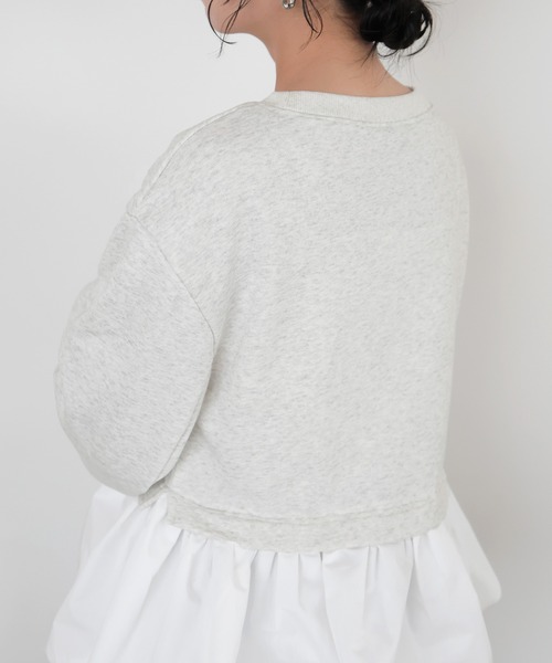 LIAN（リアン）の「バルーンペプラムスウェット（スウェット・レディース・ブラック/グレー/ホワイト系その他・FREE）」の10枚目の写真