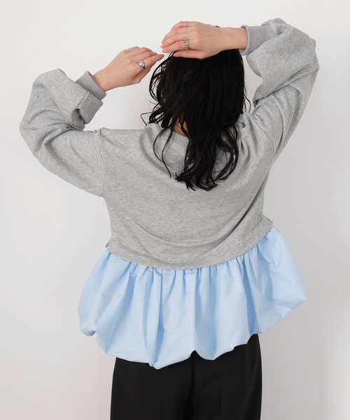 LIAN（リアン）の「バルーンペプラムスウェット（スウェット・レディース・ブラック/グレー/ホワイト系その他・FREE）」の16枚目の写真