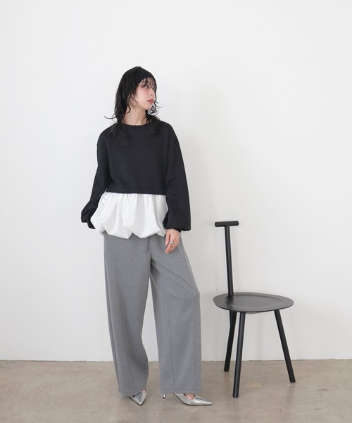 LIAN（リアン）の「バルーンペプラムスウェット（スウェット・レディース・ブラック/グレー/ホワイト系その他・FREE）」の20枚目の写真