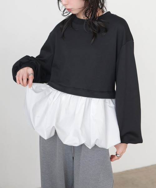 LIAN（リアン）の「バルーンペプラムスウェット（スウェット・レディース・ブラック/グレー/ホワイト系その他・FREE）」の22枚目の写真