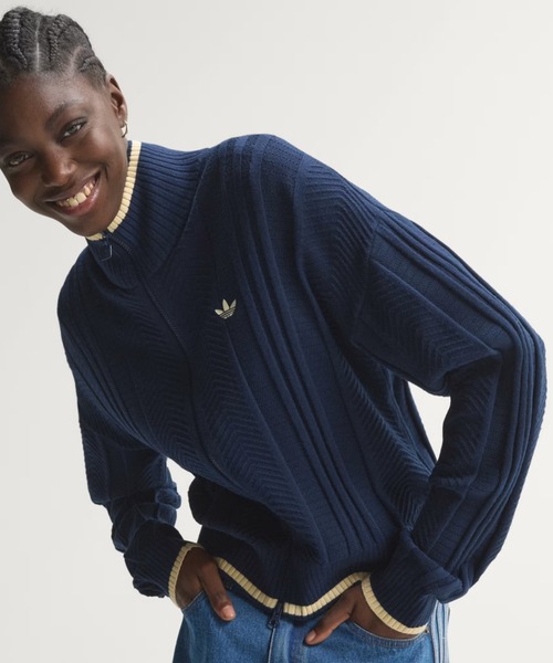 adidas Cable Knit Firebird Track Top — трикотажная спортивная куртка