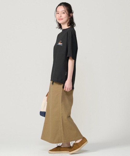 KRIFF MAYER Lady's Collection(クリフメイヤーレディースコレクション)の「【汗染み防止・撥水・吸水速乾・接触冷感】ウェットプロテクトゆるT(ボート)(Tシャツ/カットソー・レディース・カラフル/ブラック/ブラウン/オフホワイト・MEDIUM/SMALL/LARGE)」の8枚目の写真