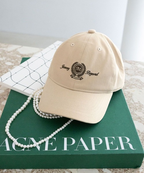 RAGEBLUE（レイジブルー）の「エンブレム刺繍キャップ（キャップ・レディース・ベージュ/レッド/ネイビー・FREE）」の6枚目の写真