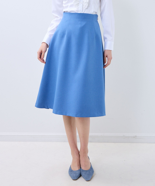 NARACAMICIE（ナラカミーチェ）の「【NARACAMICIE】パウダーツイルストレッチフレアスカート（スカート・レディース・ピンク/ブルー/ブラック・XL/M）」の3枚目の写真