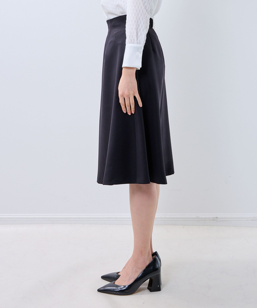 NARACAMICIE（ナラカミーチェ）の「【NARACAMICIE】パウダーツイルストレッチフレアスカート（スカート・レディース・ピンク/ブルー/ブラック・XL/M）」の5枚目の写真