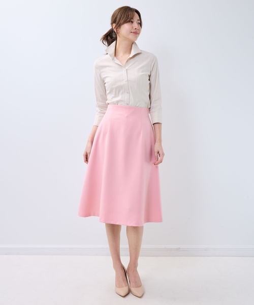 NARACAMICIE（ナラカミーチェ）の「【NARACAMICIE】パウダーツイルストレッチフレアスカート（スカート・レディース・ピンク/ブルー/ブラック・XL/M）」の11枚目の写真