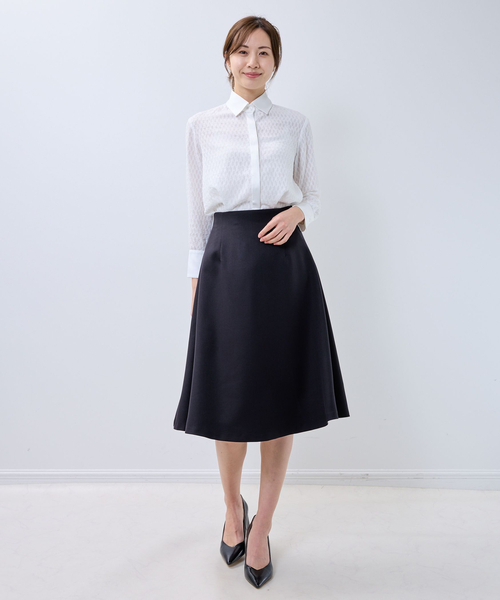 NARACAMICIE（ナラカミーチェ）の「【NARACAMICIE】パウダーツイルストレッチフレアスカート（スカート・レディース・ピンク/ブルー/ブラック・XL/M）」の12枚目の写真