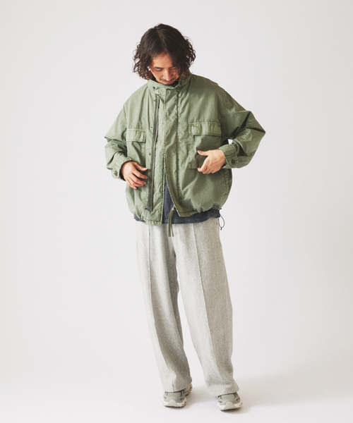 JOURNAL STANDARD relume(ジャーナルスタンダード レリューム)の「フェード加工 BDU リップストップ ジャケット(ミリタリージャケット・メンズ・チャコールグレー/ベージュ/オリーブ・MEDIUM/LARGE)」の6枚目の写真