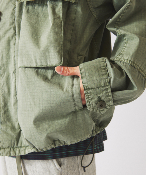 JOURNAL STANDARD relume(ジャーナルスタンダード レリューム)の「フェード加工 BDU リップストップ ジャケット(ミリタリージャケット・メンズ・チャコールグレー/ベージュ/オリーブ・MEDIUM/LARGE)」の15枚目の写真