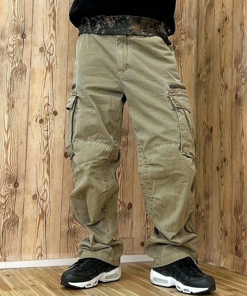 AVIREX(アヴィレックス)の「PIGMENT TAPING CARGO PANTS(カーゴパンツ・メンズ・ブラック/オリーブ/カーキ/カモフラージュ・M/XL/XXL/L)」の8枚目の写真