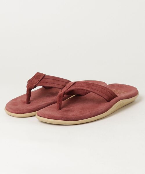 ISLAND SLIPPER(アイランドスリッパ)の「【T17】【ISLAND SLIPPER(アイランドスリッパ)】MEN’S CLASSIC SUEDE SANDAL(サンダル・メンズ・バーガンディー/チャコールグレー・8/10)」の2枚目の写真
