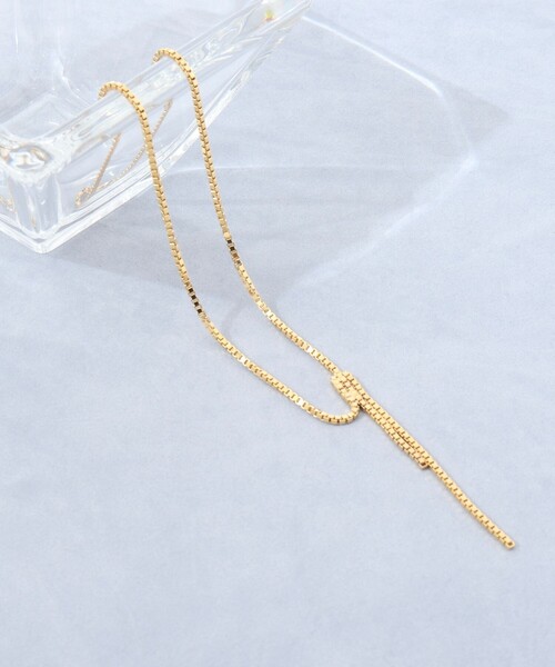 grace grace (グラスグラス)の「【grace grace/グラスグラス】ドリップBOXネックレス(ネックレス・レディース・ゴールド・FREE)」の1枚目の写真