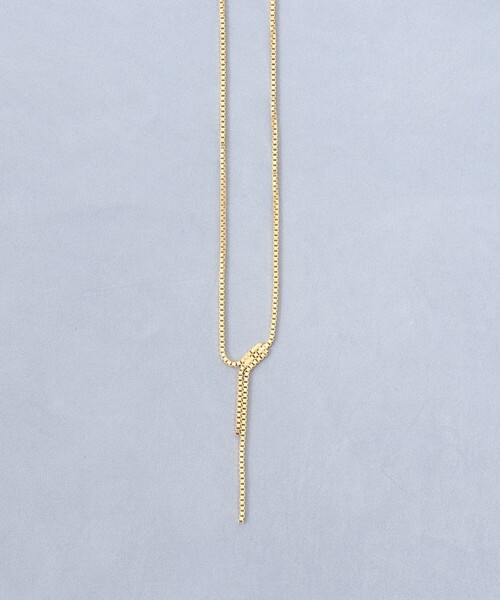 grace grace (グラスグラス)の「【grace grace/グラスグラス】ドリップBOXネックレス(ネックレス・レディース・ゴールド・FREE)」の4枚目の写真