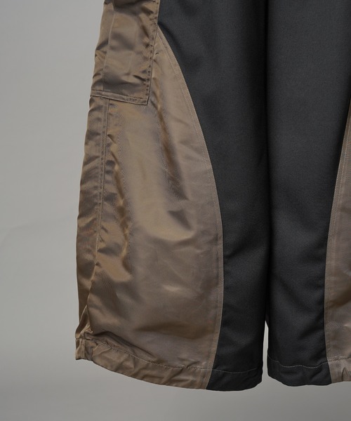 MAISON SPECIAL(メゾンスペシャル)の「《UNISEX》Different Material Docking Prime-Wide Field Pants/異素材ドッキングプライムワイドフィールドパンツ【MAISON SPECIAL/メゾンスペシャル】(カーゴパンツ・メンズ・チャコールグレー/ブラック・1/0/2)」の9枚目の写真