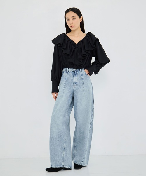 CLANE/クラネ】COCOON BULKY DENIM PANTS/コクーンバルキーデニム