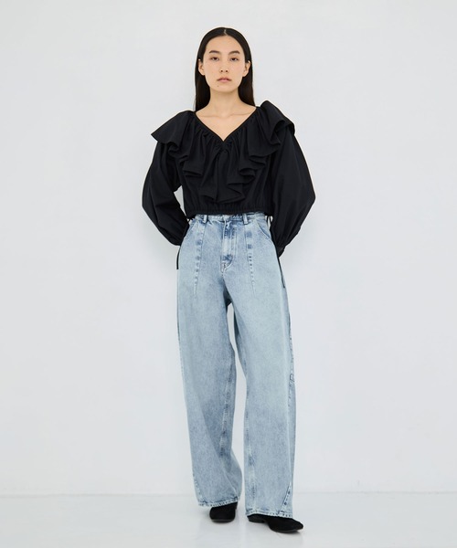 CLANE/クラネ】COCOON BULKY DENIM PANTS/コクーンバルキーデニム