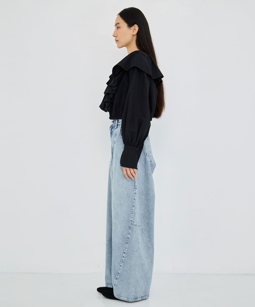 CLANE(クラネ)の「【CLANE/クラネ】COCOON BULKY DENIM PANTS/コクーンバルキーデニムパンツ(デニムパンツ・レディース・グレー/ブルー・1/2)」の20枚目の写真