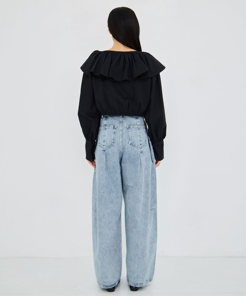 CLANE(クラネ)の「【CLANE/クラネ】COCOON BULKY DENIM PANTS/コクーンバルキーデニムパンツ(デニムパンツ・レディース・グレー/ブルー・1/2)」の21枚目の写真