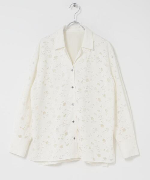 URBAN RESEARCH ROSSO WOMEN(アーバンリサーチ ロッソ)の「オープンカラーレースシャツ(シャツ/ブラウス・レディース・オフホワイト・FREE)」の13枚目の写真