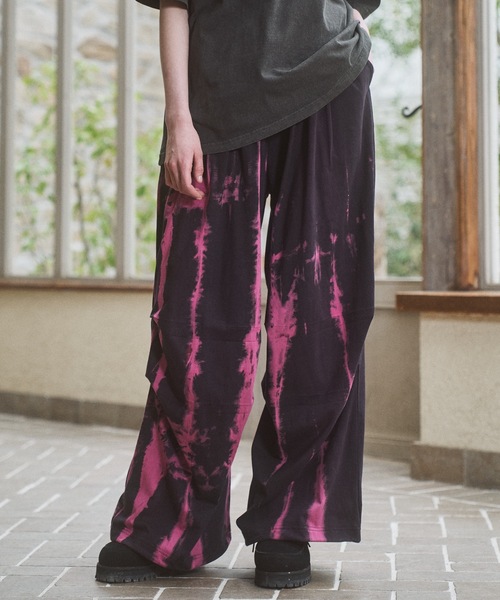 CASPER JOHN(キャスパージョン)の「Tie dye sweat pants/タイダイスウェットパンツ(スウェットパンツ・メンズ・ブルー/レッド/ブラック・MEDIUM/LARGE/SMALL/X-SMALL)」の10枚目の写真