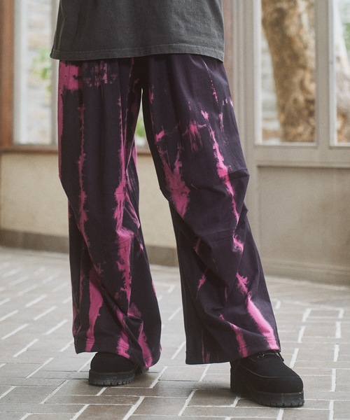 CASPER JOHN(キャスパージョン)の「Tie dye sweat pants/タイダイスウェットパンツ(スウェットパンツ・メンズ・ブルー/レッド/ブラック・MEDIUM/LARGE/SMALL/X-SMALL)」の12枚目の写真