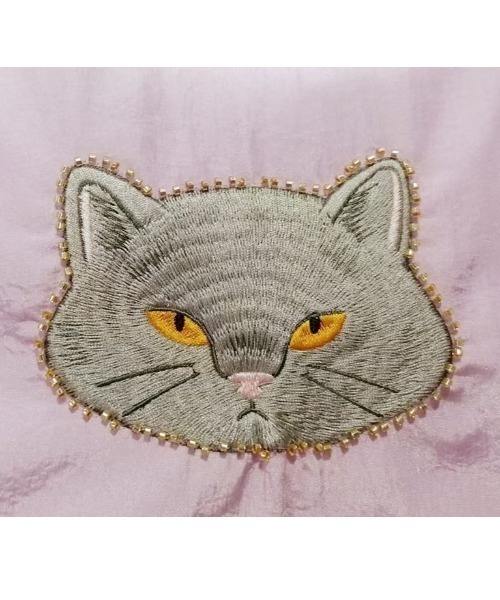 CACHELLIE（カシェリエ）の「CAT EMBROIDERY TOTE（トートバッグ・レディース・ミント/チャコールグレー/ライトピンク・FREE）」の9枚目の写真