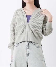 LUCA（ルカ）の「LC/LLL メッシュVネックカーディガン（ニット/セーター）」