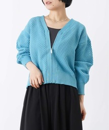 LUCA（ルカ）の「LC/LLL メッシュVネックカーディガン（ニット/セーター）」