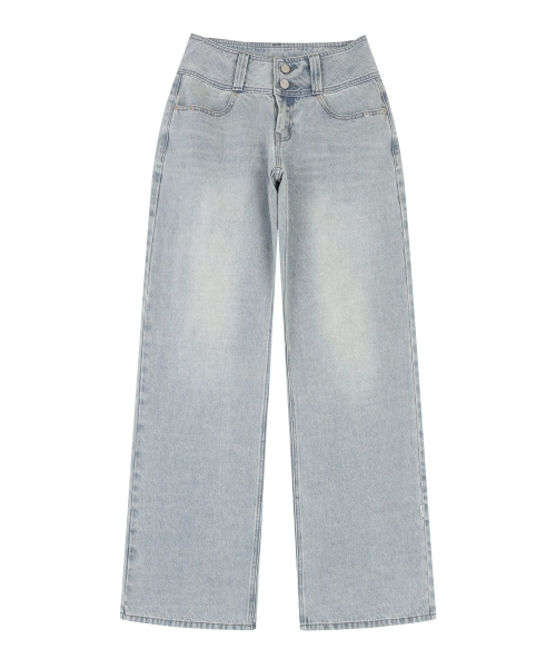 ORDINARY HOLIDAY（オーディナリー ホリデー）の「BOLD WAIST WIDE JEANS [SKY BLUE]（デニムパンツ・レディース・その他・SMALL/MEDIUM）」の2枚目の写真