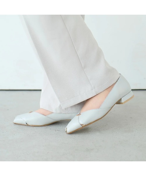 carino(カリーノ)の「オープントゥパンプス(パンプス・レディース・ブラック/ベージュ系その他/グレー・24.5cm/24cm/23.5cm/23cm/22.5cm)」の3枚目の写真