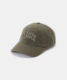 GANNI | GANNI / ガニー Washed Cotton Canvas Cap Emb(キャップ)