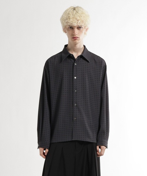 HARE（ハレ）の「コモンガラシャツ(HARE)（シャツ/ブラウス・メンズ・ブラック系その他/グリーン系その他・FREE）」の2枚目の写真