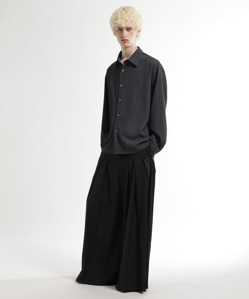 HARE（ハレ）の「コモンガラシャツ(HARE)（シャツ/ブラウス・メンズ・ブラック系その他/グリーン系その他・FREE）」の4枚目の写真