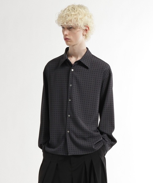 HARE（ハレ）の「コモンガラシャツ(HARE)（シャツ/ブラウス・メンズ・ブラック系その他/グリーン系その他・FREE）」の5枚目の写真