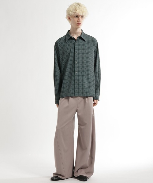 HARE（ハレ）の「コモンガラシャツ(HARE)（シャツ/ブラウス・メンズ・ブラック系その他/グリーン系その他・FREE）」の7枚目の写真