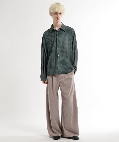 HARE（ハレ）の「コモンガラシャツ(HARE)（シャツ/ブラウス・メンズ・ブラック系その他/グリーン系その他・FREE）」の8枚目の写真