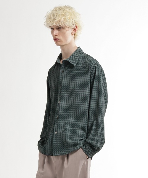 HARE（ハレ）の「コモンガラシャツ(HARE)（シャツ/ブラウス・メンズ・ブラック系その他/グリーン系その他・FREE）」の11枚目の写真